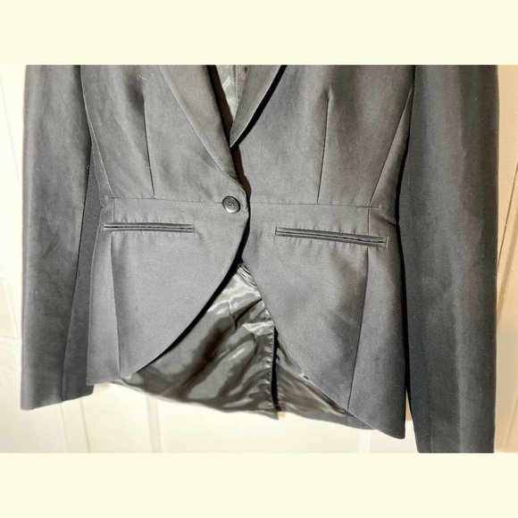 BCBGMaxAzria Women's Black Noah Single Breasted Tuxedo with Tailcoats Sz XS - Picture 7 of 10